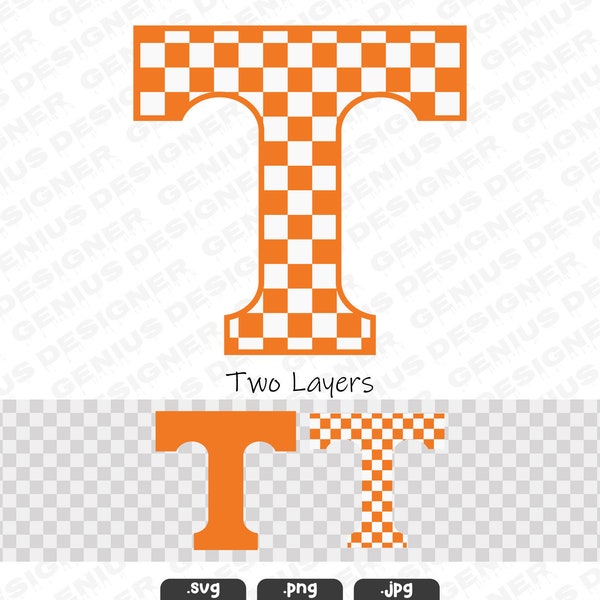 Checkerboard Tennessee SVG | Checkered T Digital Download | Cricut & Silhouette TN Cut Design Tennessee Svg | Sublimation Instant Download