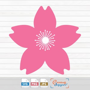 Cherry Blossom SVG PNG, Sakura SVG, Spring Flower Svg, Plant Digital Download, Clipart, Svg,Png,Jpg