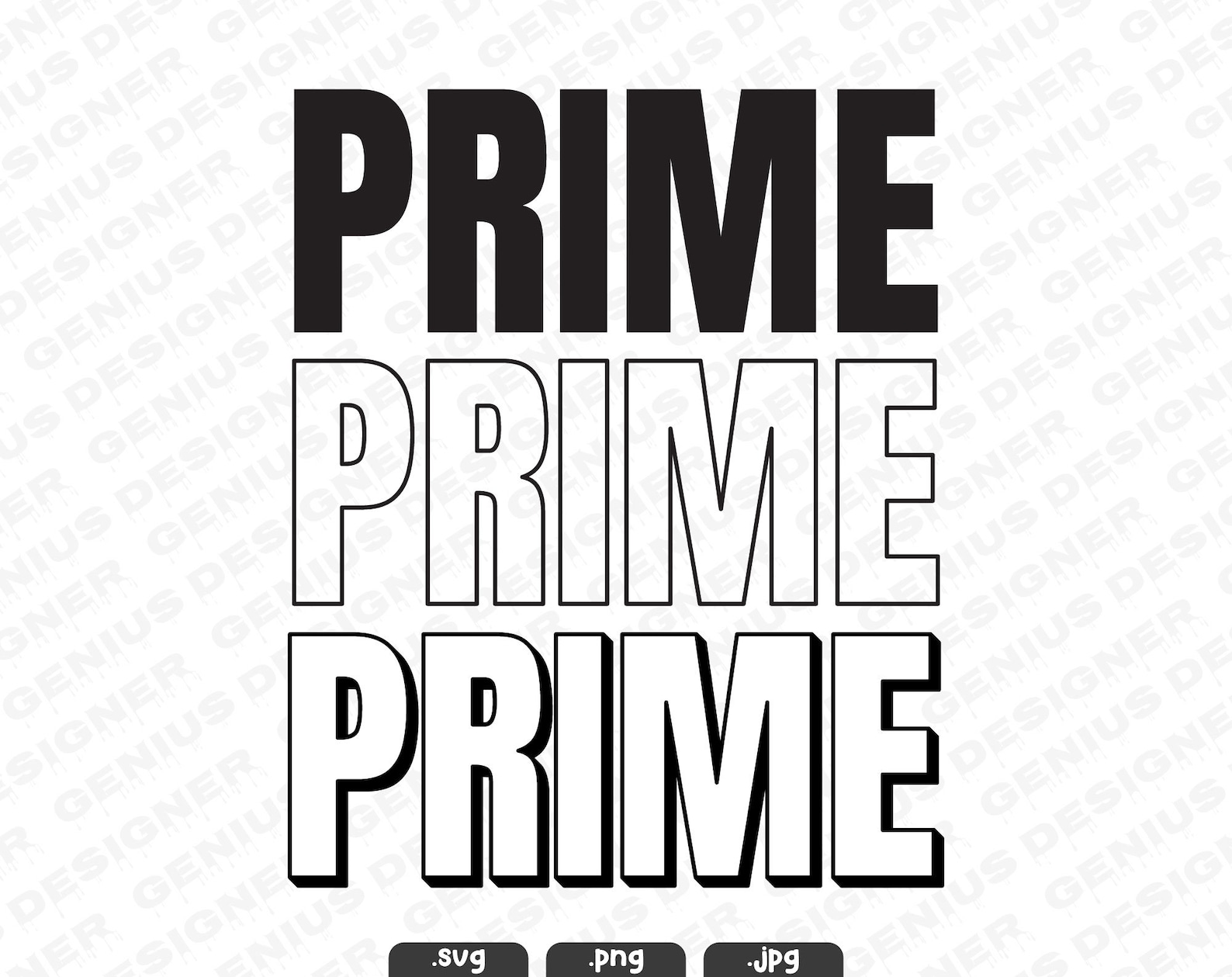 Prime SVG Prime Bottle Design Prime Png Prime Cut Files Solid, Outline