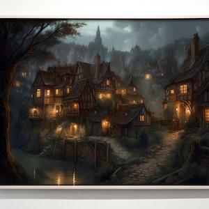Medieval Tavern Art Print: Moody Dnd Game Room Decor (Digital Download)