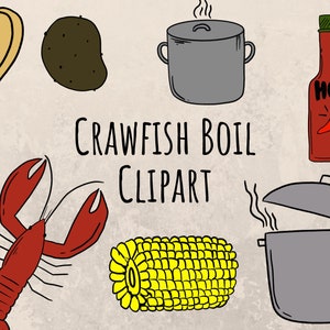 Crawfish Boil Clipart Crawfish Boil PNG Crawfish Graphics Seafood