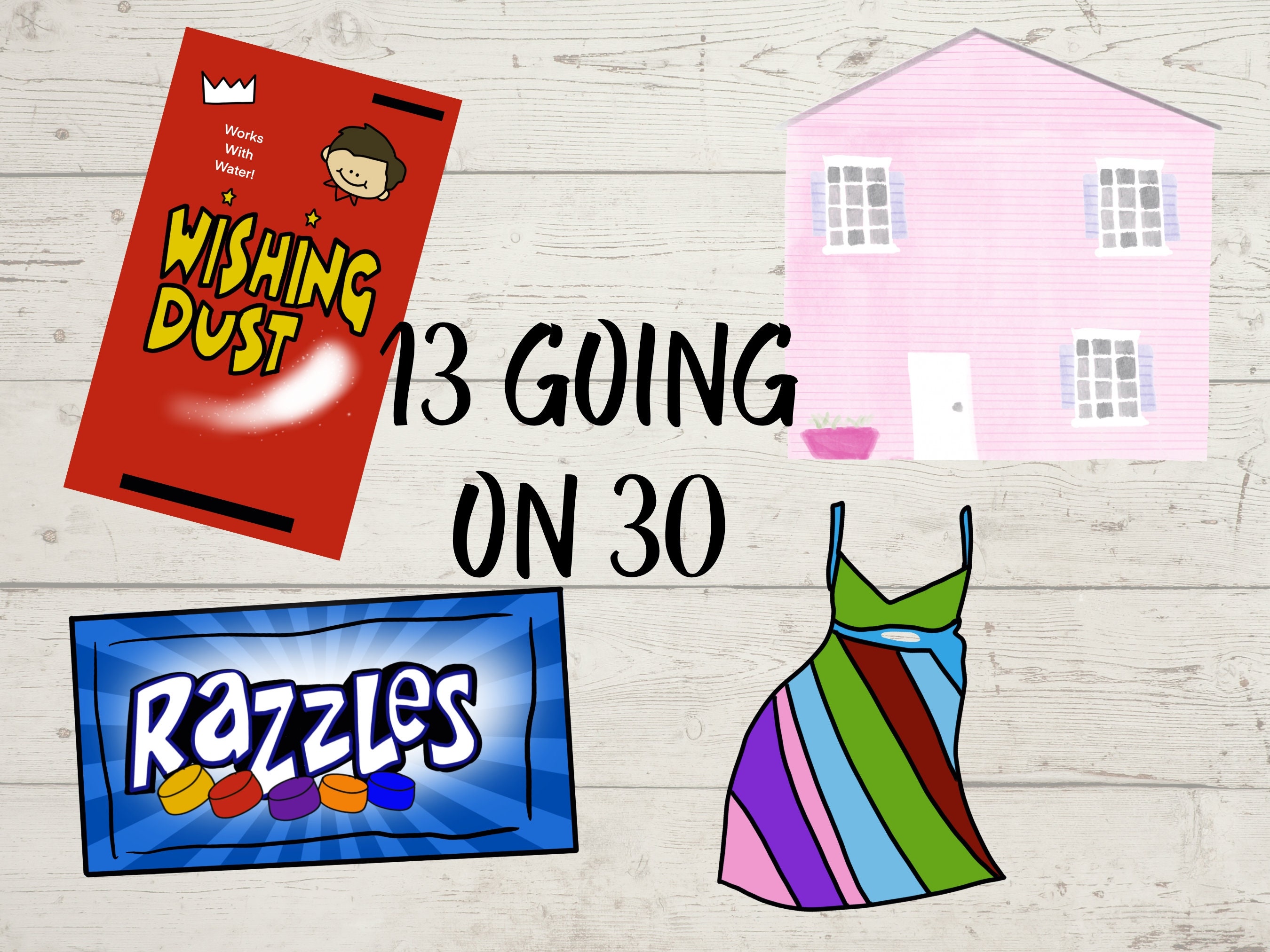 13 Going on 30 Clipart 13 Going on 30 PNG Thirty Flirty and - Etsy UK