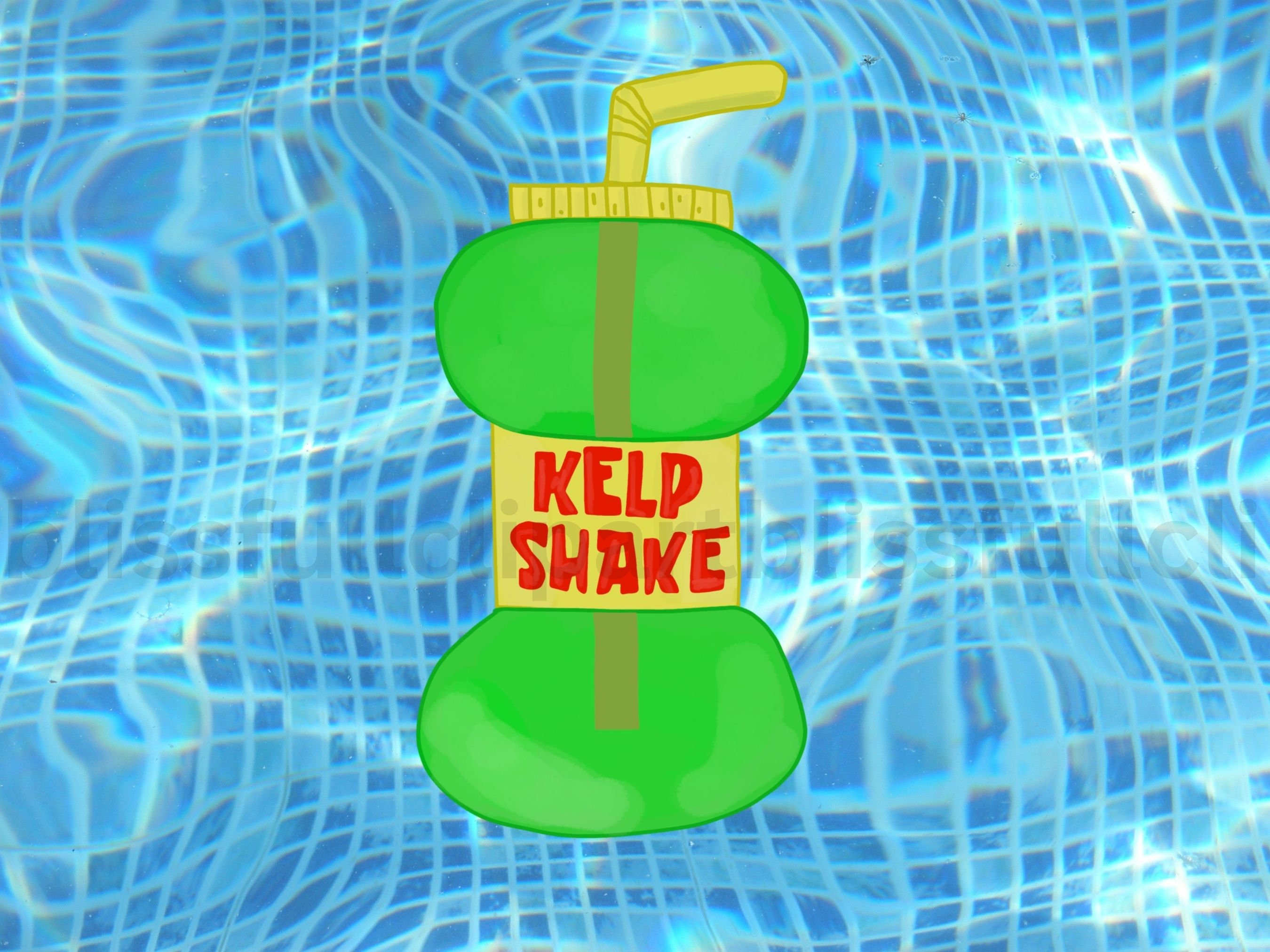 Kelp Shake PNG, Bikini Bottom, Spongebob, Clipart, Digital Download