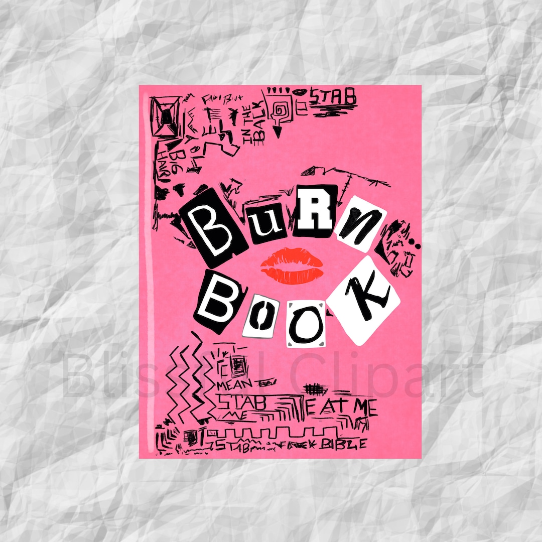 Burn Book PNG, Mean Girls Burn Book, Mean Girls Clipart, Digital, Movie  Clipart, the Plastics, Birthday Decor -  Israel