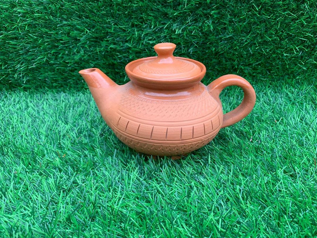 Claycloud Teapot Handmade Pottery Pumpkin Teapot With Lid Etsy