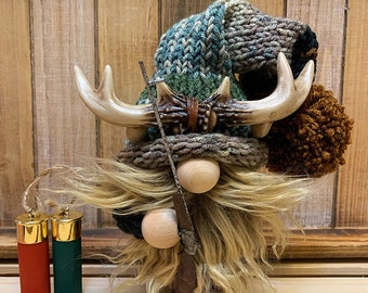 Hunting Gnome, Camouflage Gnome, Father’s Day Gifts, Outdoor gnome, Deer hunting Gnome, Cabin gnome, Shotgun Gnome, Father’s Day Gift