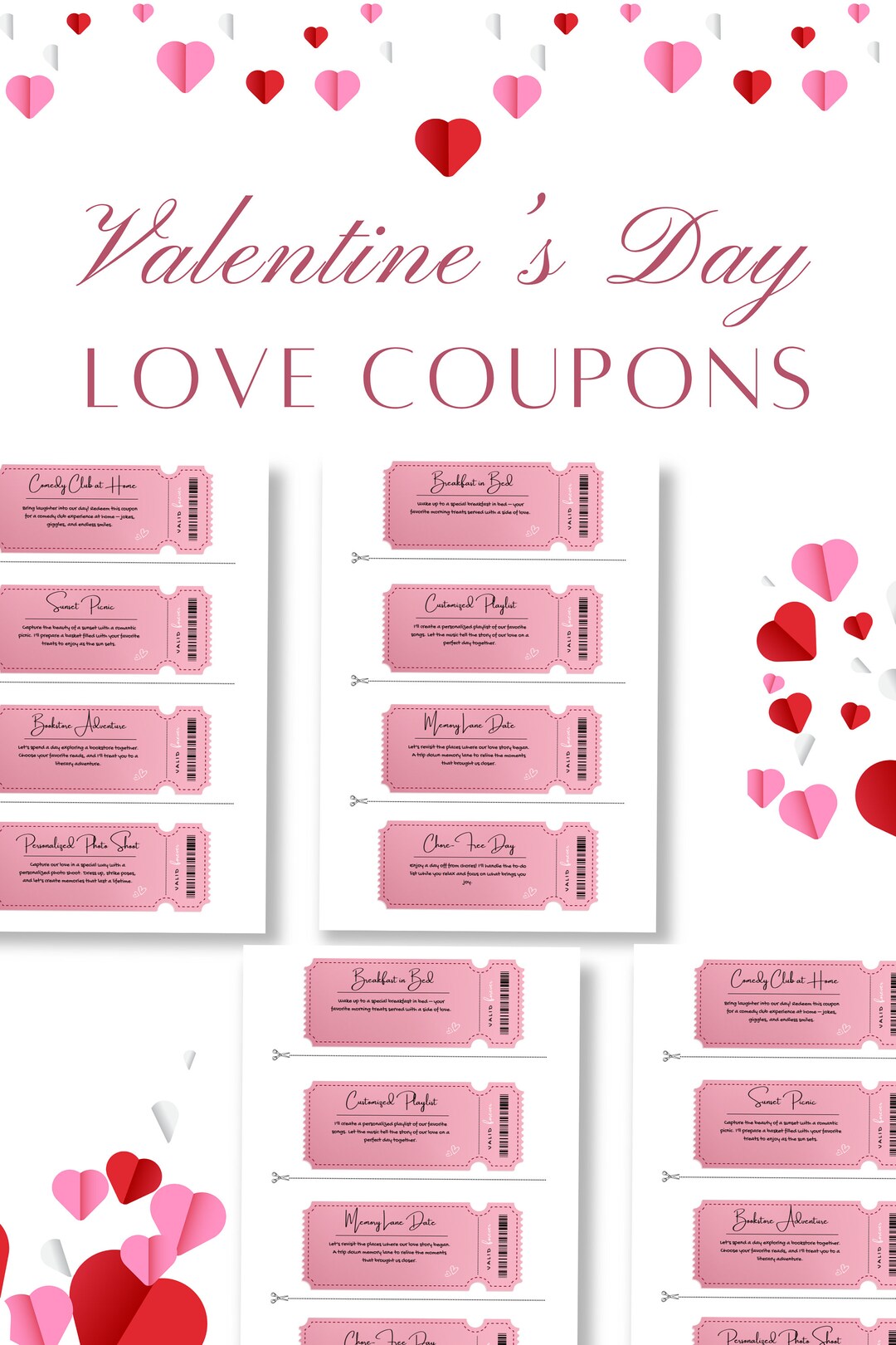 Best Selling Valentines Day Printable Gifts Love Coupon Gifts for Her ...