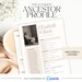 Ancestor Profile Template for Genealogy Research Printable Word ...