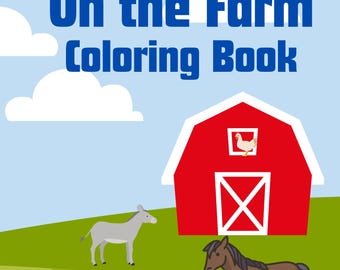 On the Farm Coloring Book for beginners