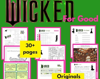 Wicked Movie Activity Bundle: Trivia, Mazes, Puzzles (Spoiler Alert)
