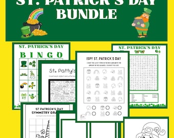 St. Patrick’s Day Activity Bundle for Kids – Printable Holiday Fun Pack