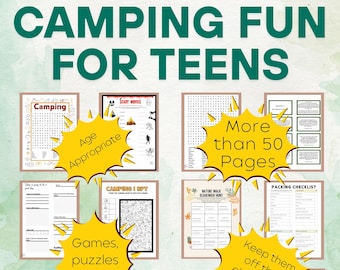 Camping Games & Activities Bundle for Teens (Digital Download)