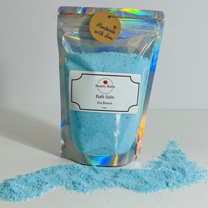 Sea Breeze Bath Salts Epsom salt bath soak bath salt body soak All Natural Bath Salts therapeutic gift for her 4oz bath salt bag