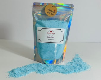 Sea Breeze Bath Salts Epsom salt bath soak bath salt body soak All Natural Bath Salts therapeutic gift for her 4oz bath salt bag