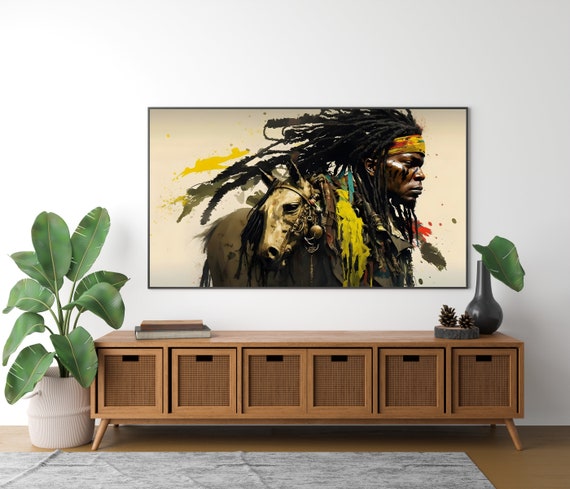 Bob Marley Buffalo Soldier Music Black Wood Framed Art Poster