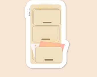 Radiant Files Cabinet Sticker – Radiant Files Collection | Nudge & Co.