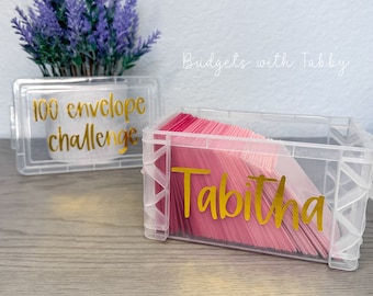 100 Envelope Challenge | 5k savings | 5 shades of purple or pink {costumizable}