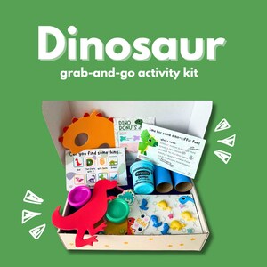 Preschool Activity Kit for Kids 4-6 | Educational Craft & STEM Projects | Dinosaur Fun Box | STEAM Activity Kit for Preschoolers |