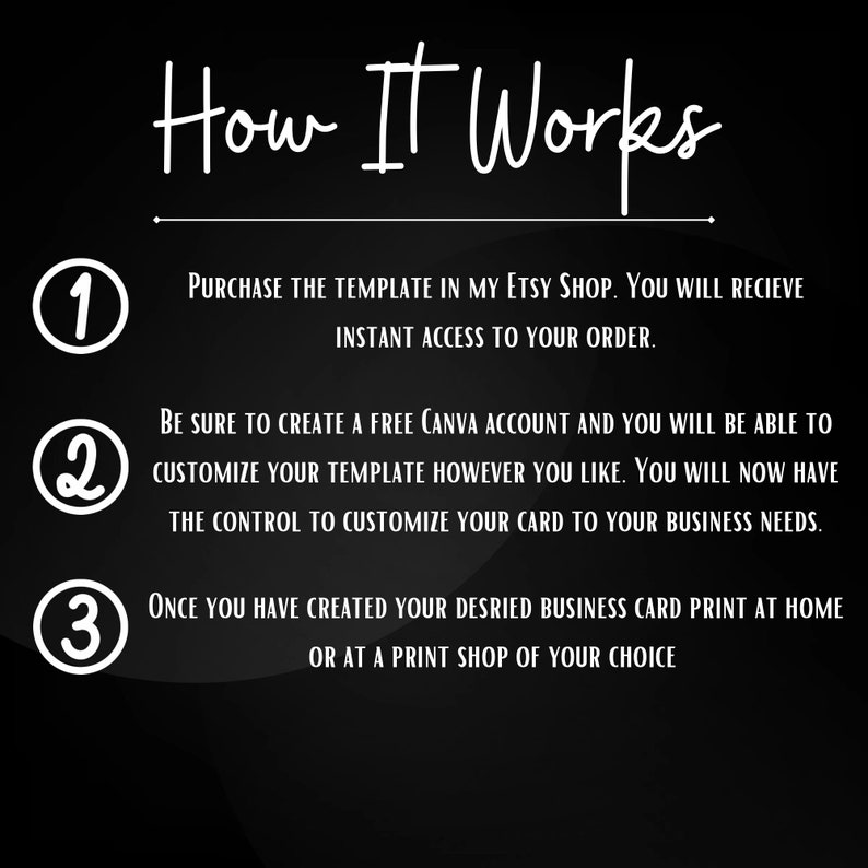 Editable Business Thank You Card Template Etsy