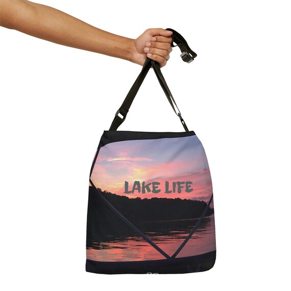 BACK ROW Lake Life Adjustable Tote Bag AOP Etsy Canada