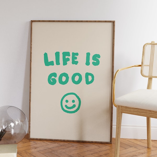 Life is Good Wall Art Etsy