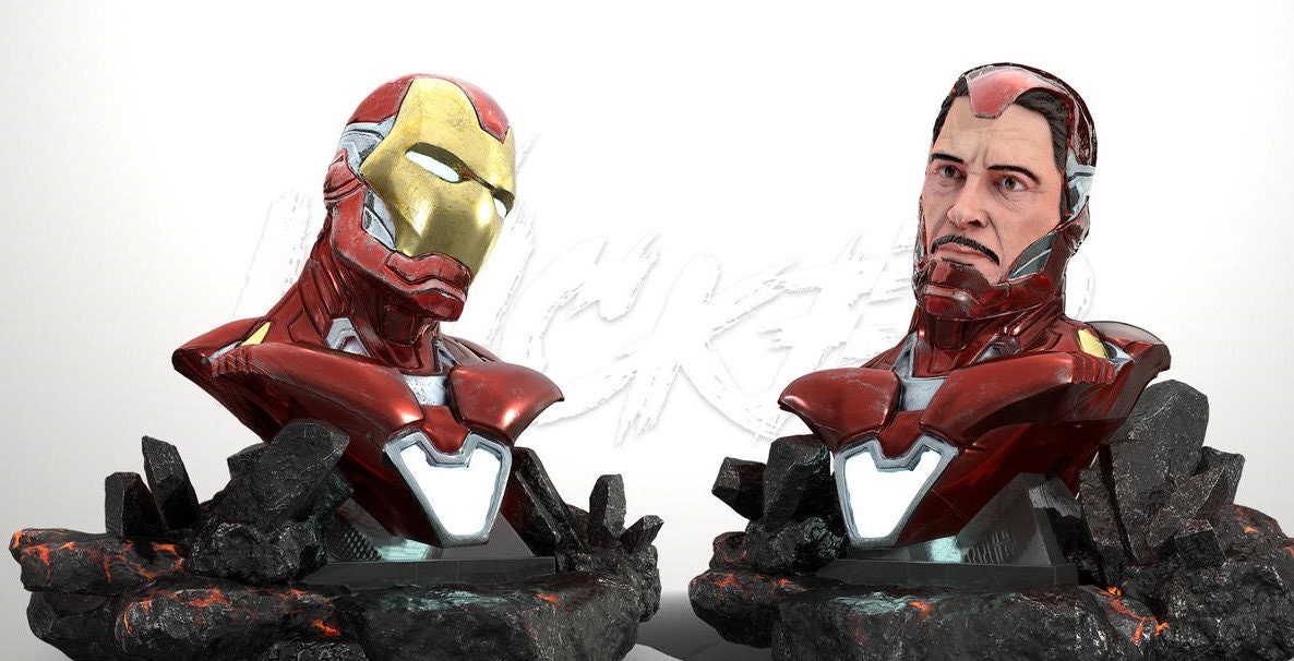İron Man 3D STL File İron Man 3D Figure İron Man Print Ready - Etsy