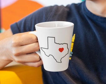 Texas Love Latte Mug TX