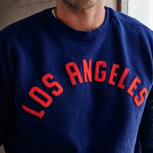 Sweat-shirt universitaire personnalisé pour hommes, col rond en feutre personnalisé, pull universitaire, cadeau brodé, sweat-shirt athlétique vintage