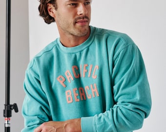 Custom College Sweatshirt, Crewneck Personalized with School Name, Embroidered University Pullover, Gift for College Student Back to School