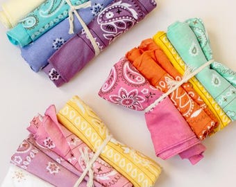 Paisley Cotton Bandana Wedding Favors | Bulk Party Gifts | Bachelorette & Event Handkerchief