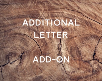 Varsity Wool Felt Letter Add-On: Custom Sweatshirt Letters (2")