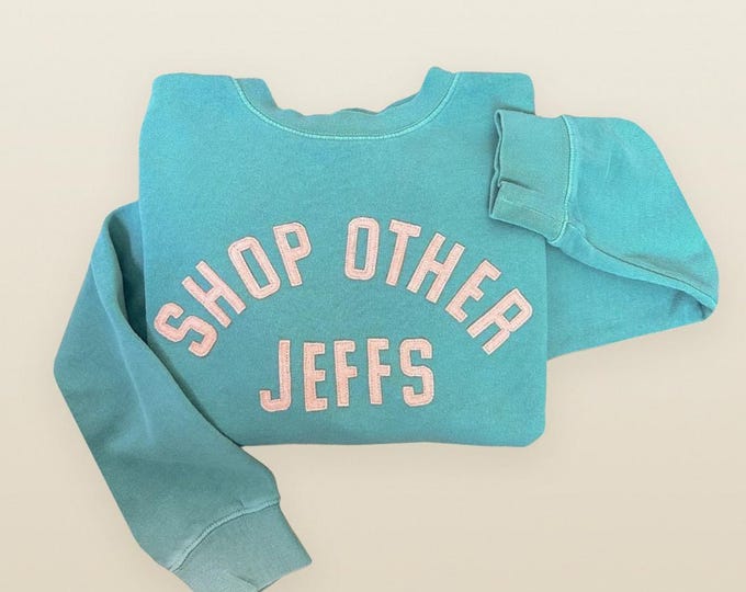 Personalized Varsity Crewneck Sweatshirt Custom Wool Felt Letter Pullover College Sweatshirt Shop Other Jeffs Exclusively on Etsy