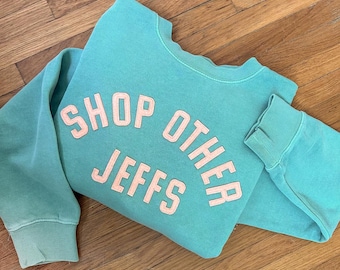 Personalized Varsity Crewneck Sweatshirt Custom Wool Felt Letter Pullover College Sweatshirt Shop Other Jeffs Exclusively on Etsy
