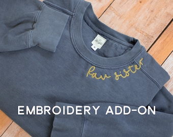 Custom Embroidery Add-On