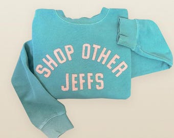 Personalized Varsity Crewneck Sweatshirt Custom Wool Felt Letter Pullover College Sweatshirt Shop Other Jeffs Exclusively on Etsy