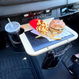 Sprinter Van Snack Tray Organizer – Natural Bamboo | Mercedes Sprinter 2019–Current | Van Life Interior Accessory