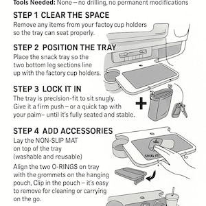 Mercedes-benz Sprinter Van Snack Tray/cup Holder_camper Van Accessories ...