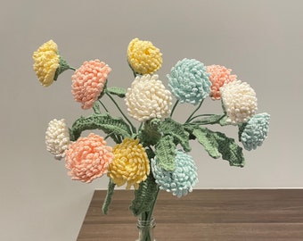 1 Stück häkeln Löwenzahn gemischt niedlichen Blumenstrauß handgemachtes Blumengeschenk für ihren Muttertag Blumen-Liebhaber für Geburtstagsgeschenk Blumenornamen