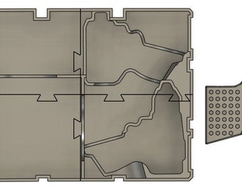 Taladro percutor M12 Fuel 1/4, Taladro percutor M12 Fuel 1/4, Kit de inserción de cajón, Archivo STL