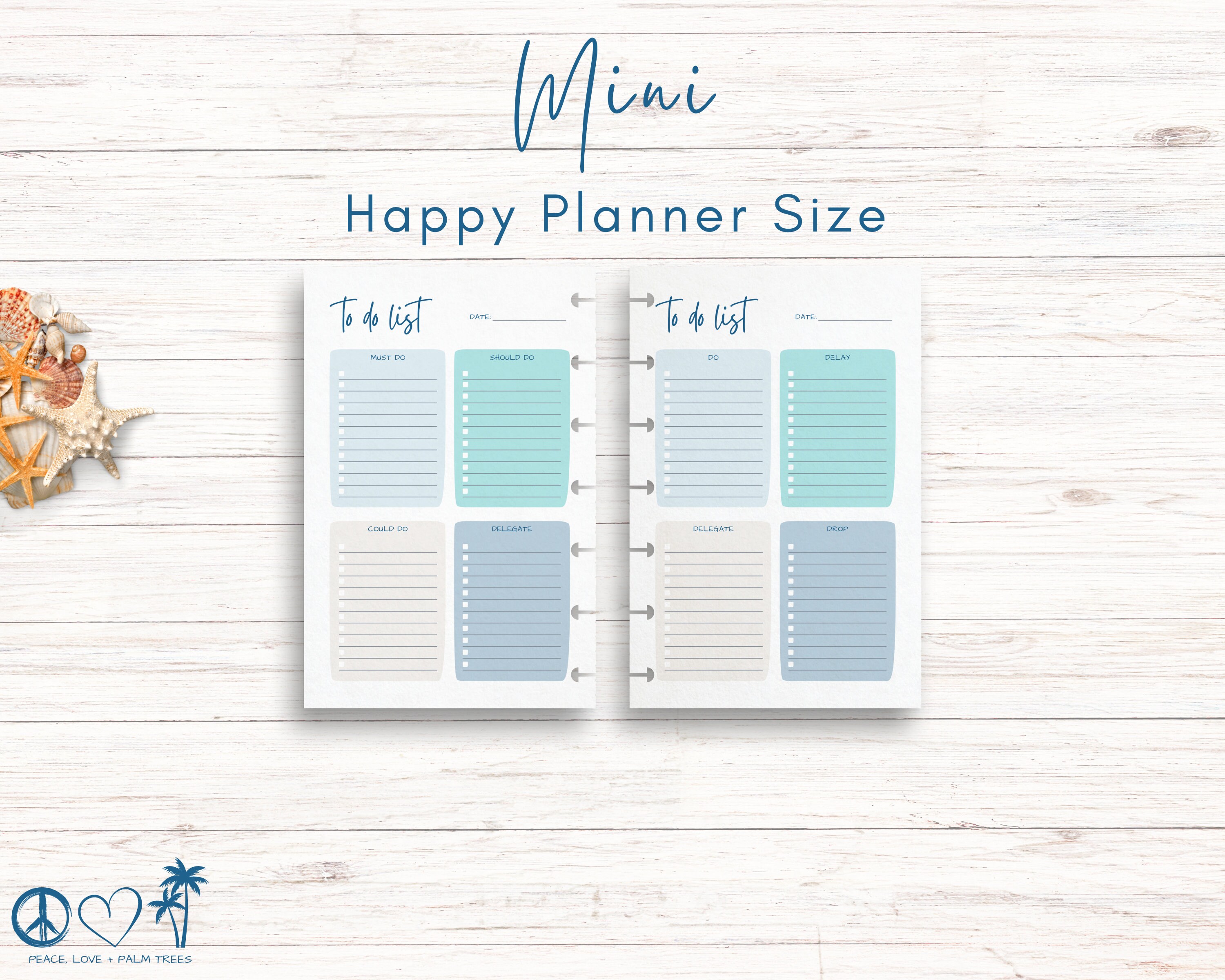 Mini Happy Planner to Do List Printable to Do List Simple Task List ...