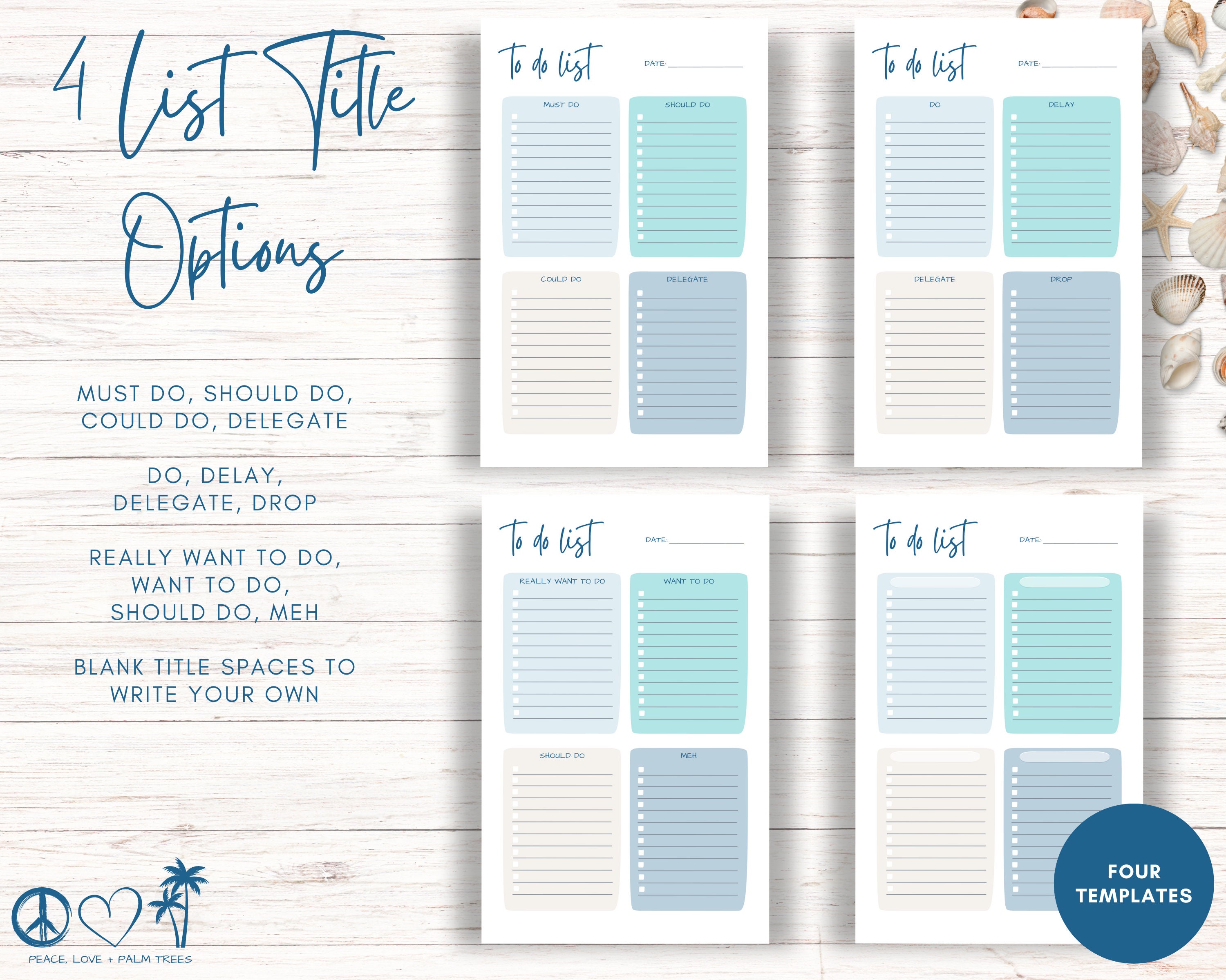 Mini Happy Planner Printables, Island Inserts for Discbound Planners ...