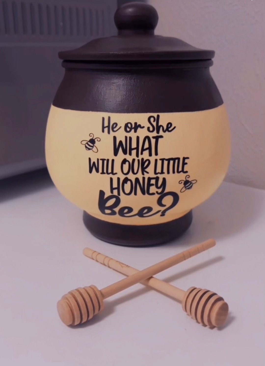 Gender Reveal Honey Pot Etsy