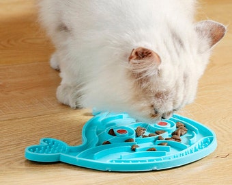 Cat slow feeder, Pet slow feeder, Pet food bowl, Slow feeder, Pet slow feeder bowl, Cat dishes, Pet cat bowl, Cat slow bowl, Pet feeder