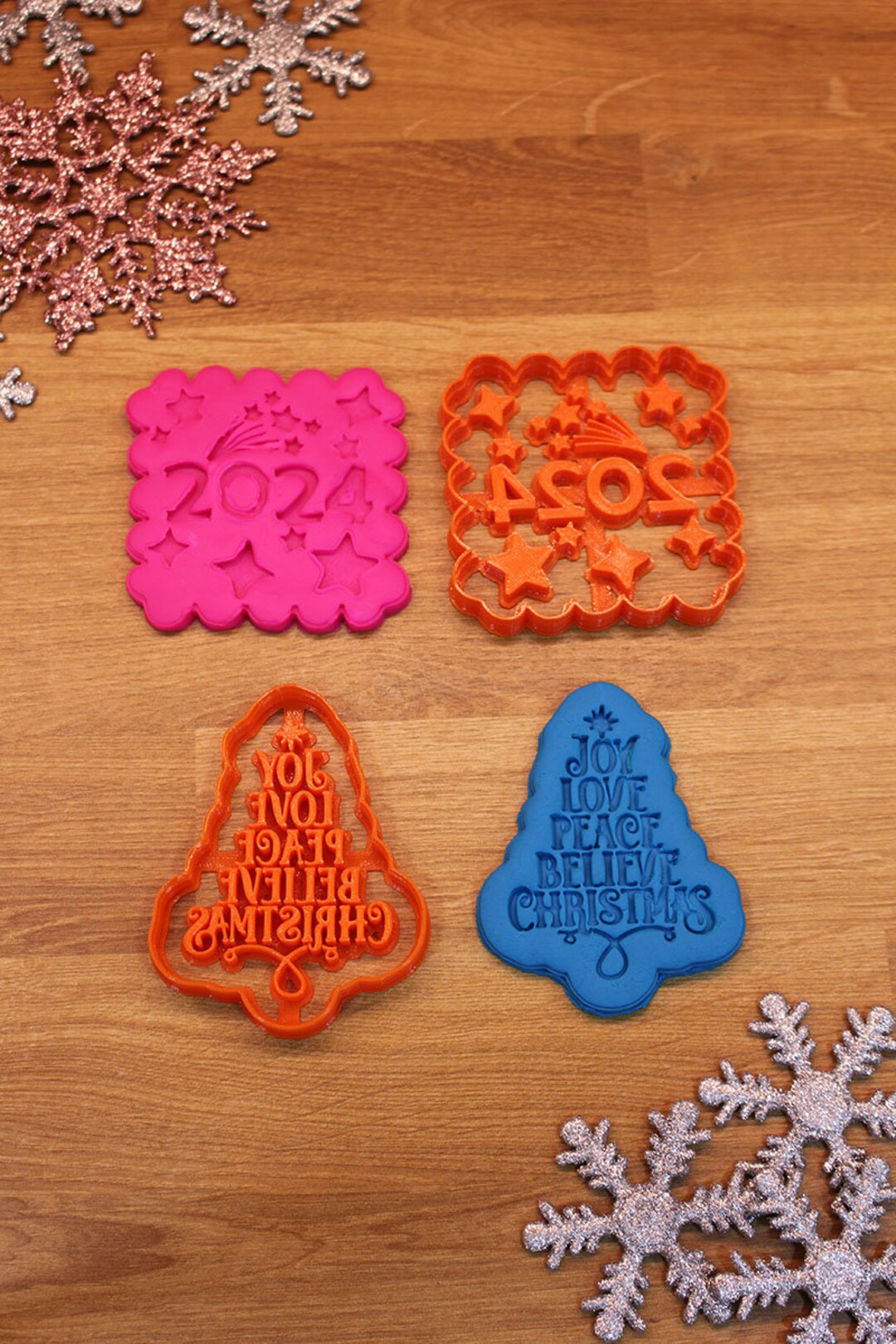 2024 Christmas Cookie Cutter Set Festive Holiday Baking & Etsy Australia