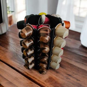 Nespresso Coffee Capsule Holder Stand with Turntable – Organize and Elevate Your Coffee Corner / Nespresso Pod Holder