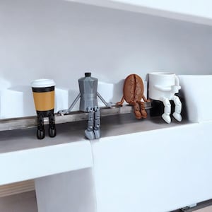 Articulated Coffee Lover's Decoration Set Kaffebönmugg Mokakanna Buddy