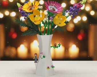 Customizable LEGO - Compatible Vase - Build Blooming Art Your Way!