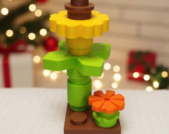 Ziegel Blumen-Set: Jumbo Bunt Schreibtisch Dekor & Verspielter Akzent