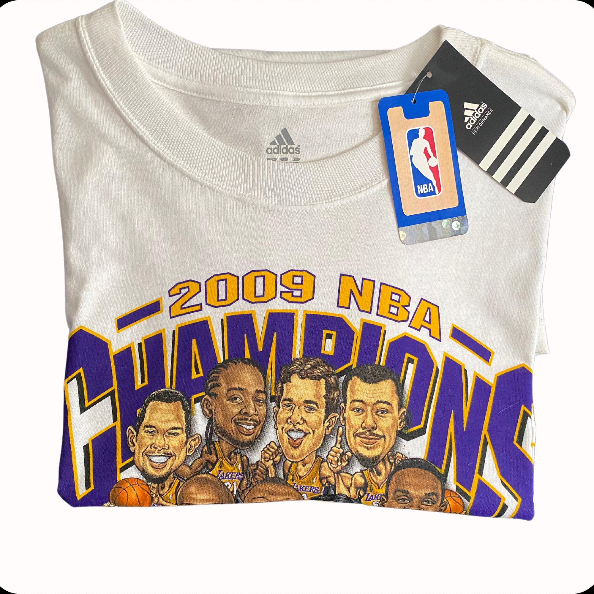 Adidas NBA Los Angeles Lakers 2009 Championship T-shirt Adidas NBA Los Angeles Lakers 2009 Championship T-shirt