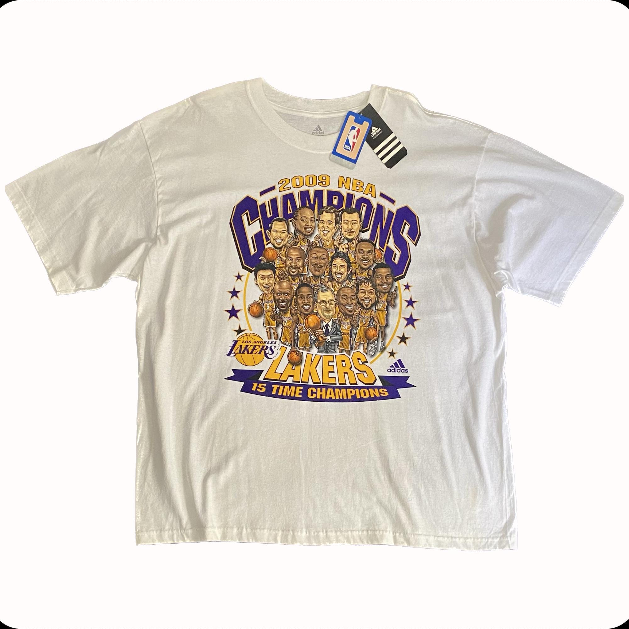 Adidas NBA Los Angeles Lakers 2009 Championship T-shirt Adidas NBA Los Angeles Lakers 2009 Championship T-shirt